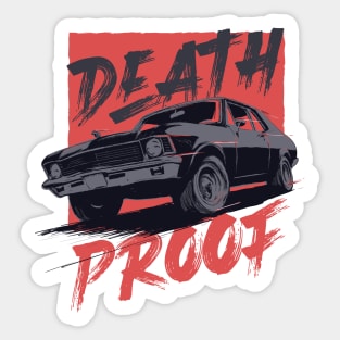 Death Proof Chevy Nova Sticker